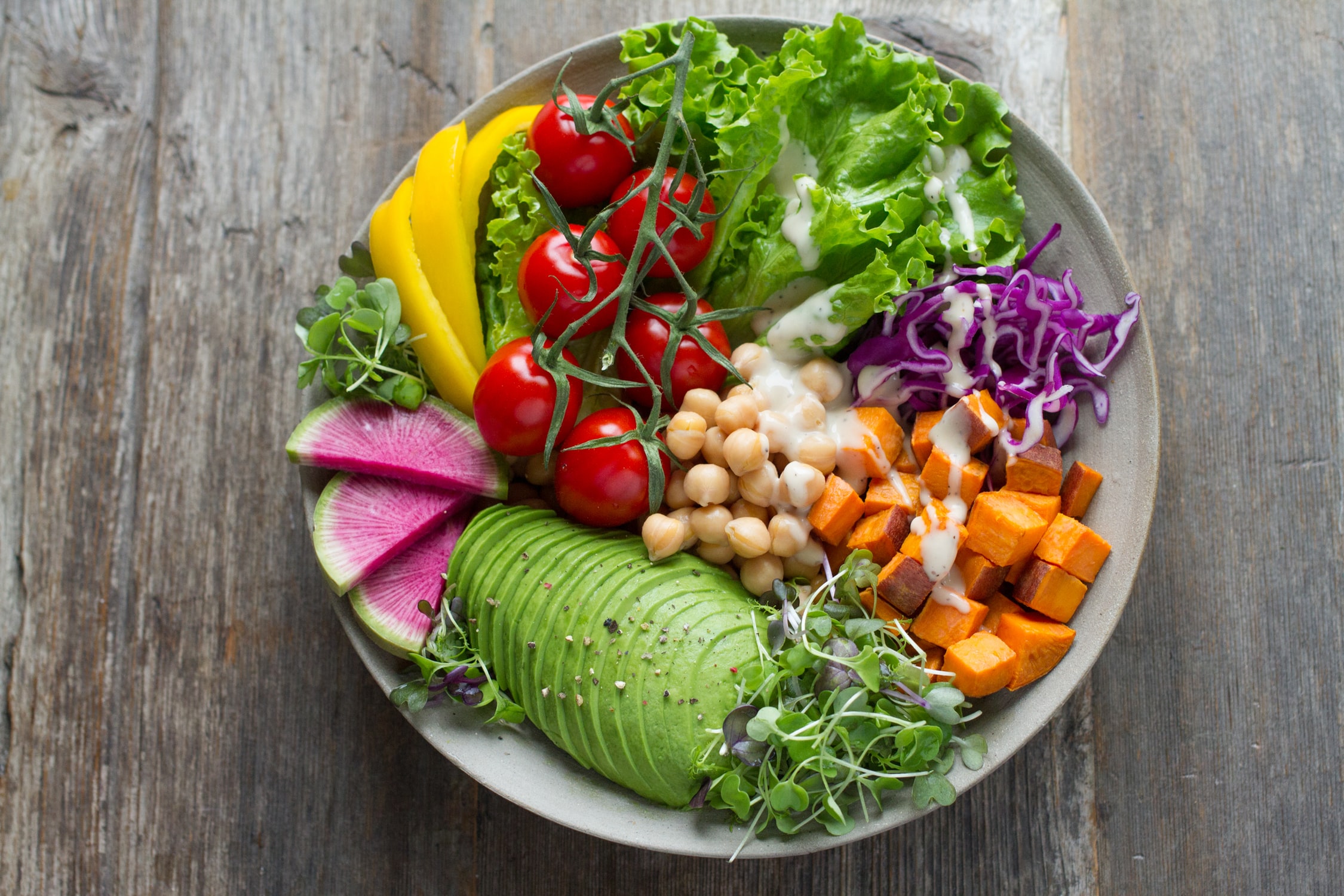 A bowl of salad