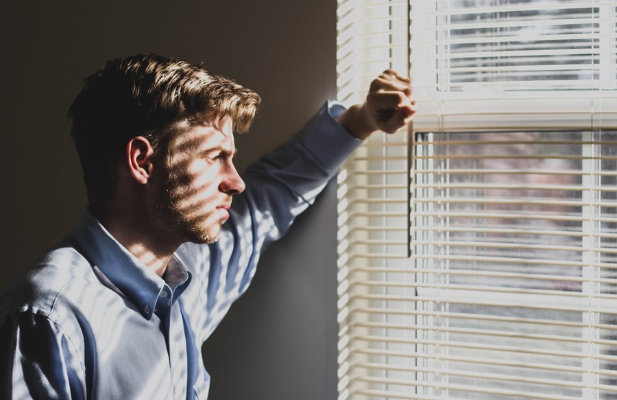 A person with stress