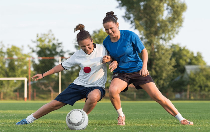 Women playing football