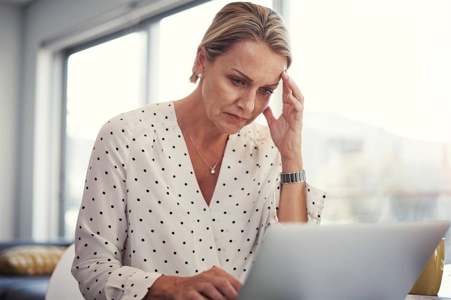 A female under stress