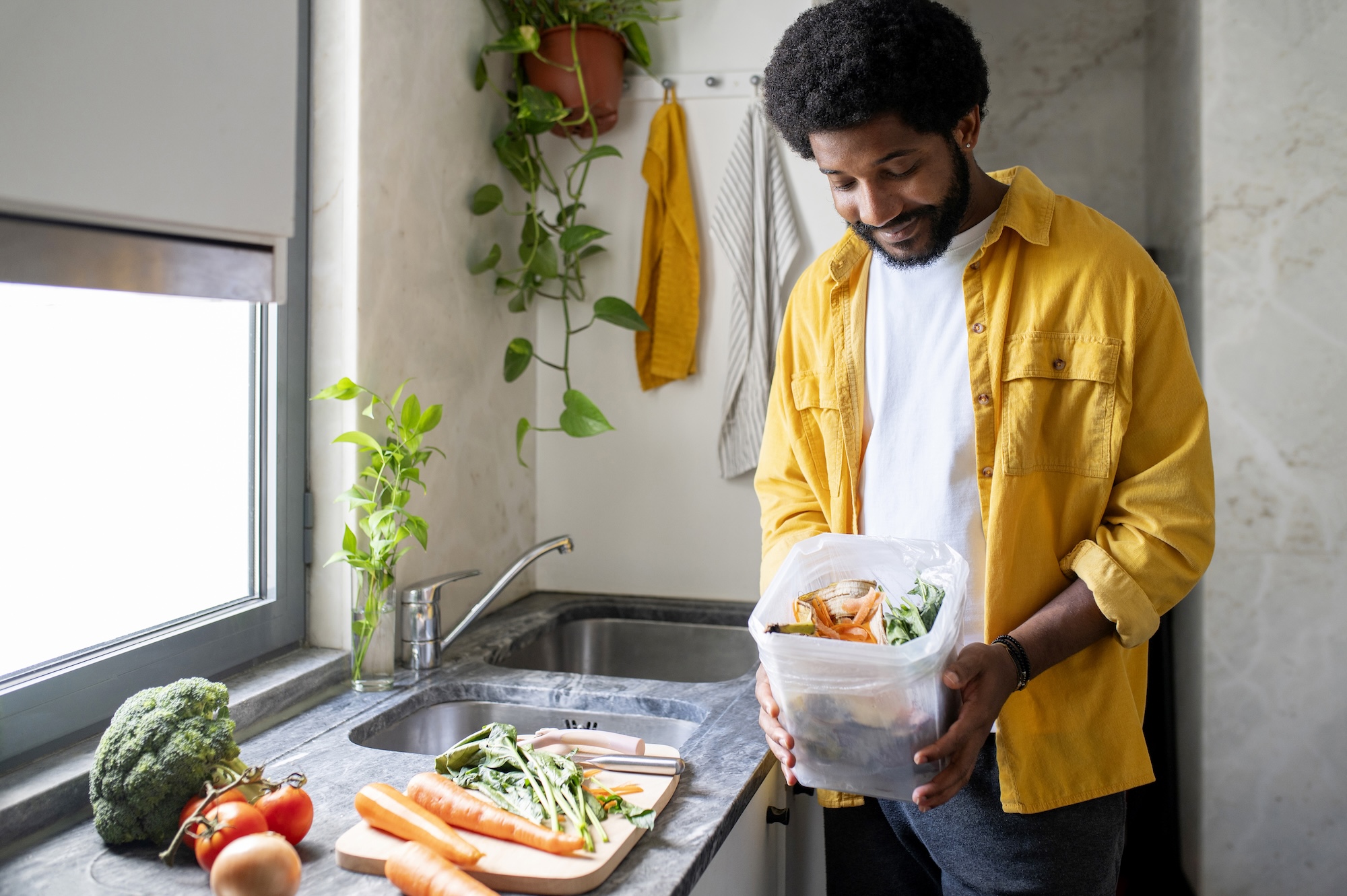 man_checking_vegetables