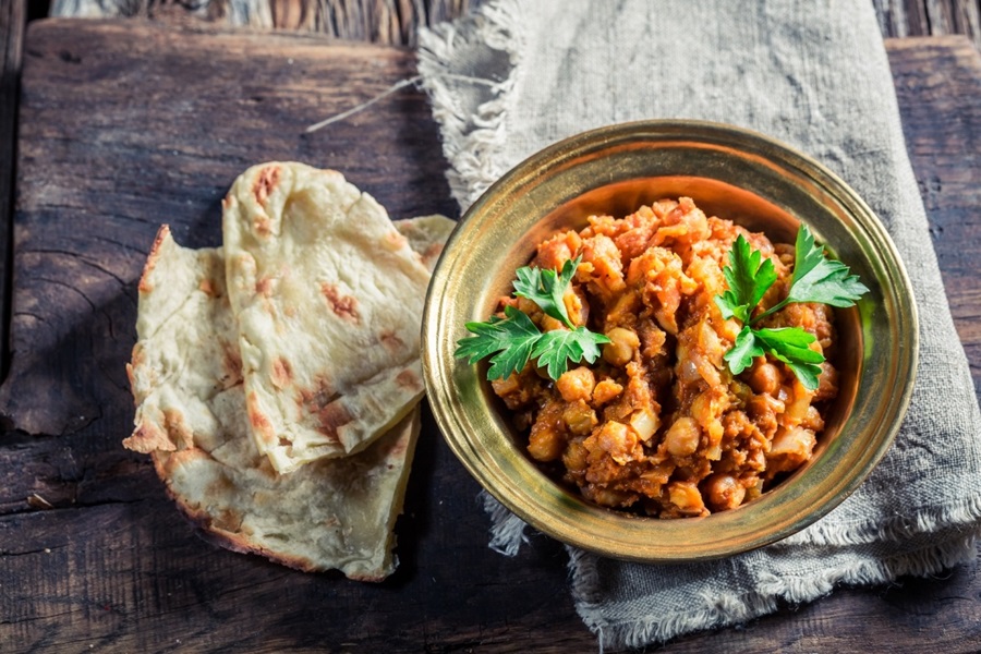 Chana masala and chapati
