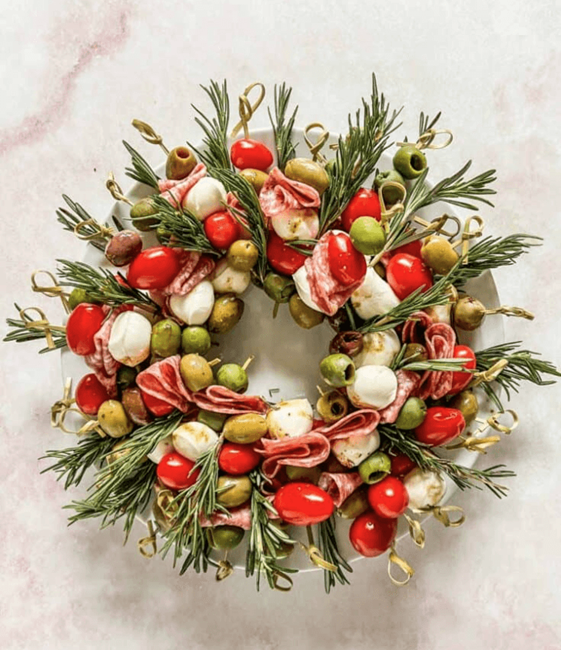 Festive Antipasto Skewers