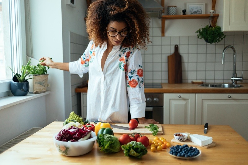 Meal Prep Cook Blog woman cooking