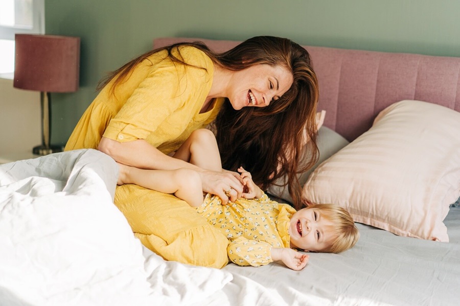 Mom and baby
