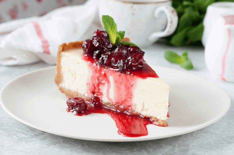 Gut-friendly Greek yoghurt cheesecake