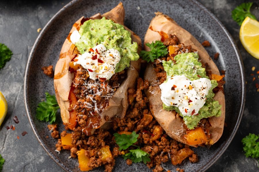 stuffed sweet potato