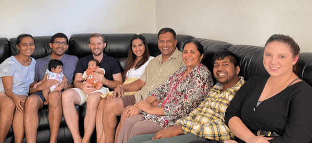 Bipin, Susan and their growing family